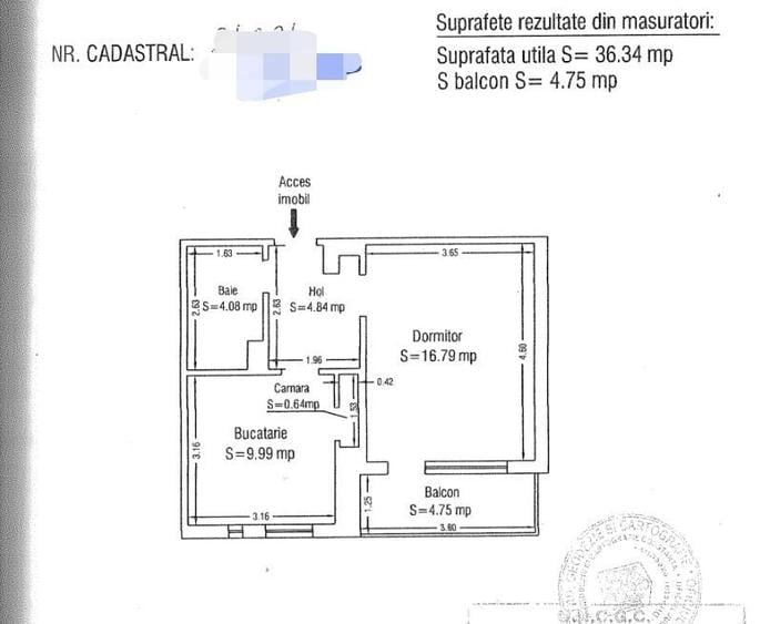 Garsonieră decomandată în Inel II