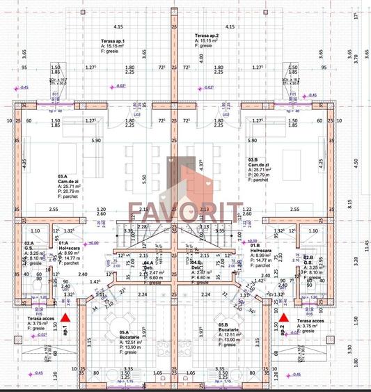 Duplex cu 4 camere cu Canalizare în Giroc