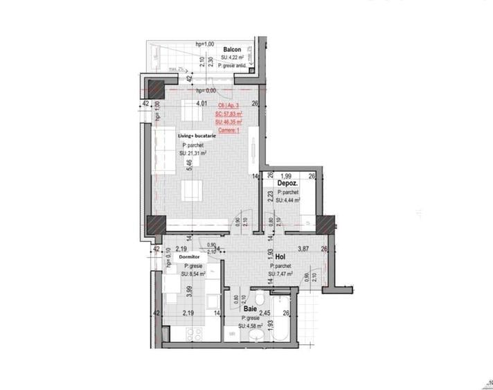 Apartament cu 2 camere în Copou