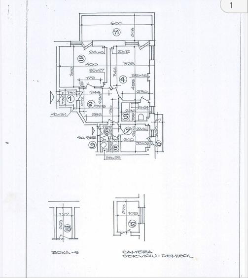 Apartament cu 2 camere decomandat în Moșilor