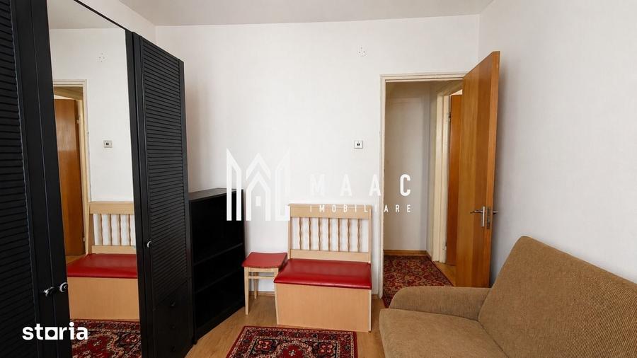 Apartament cu 2 camere semidecomandat, mobilat în Mihai Viteazul