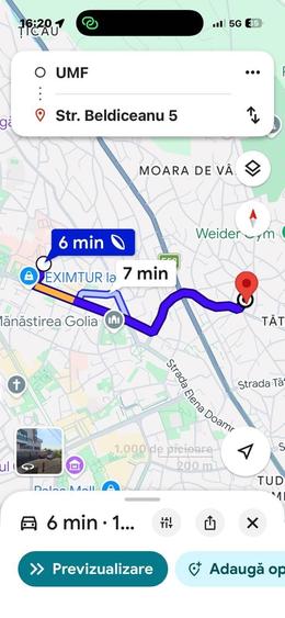 Apartament cu 2 camere decomandat în Aeroport