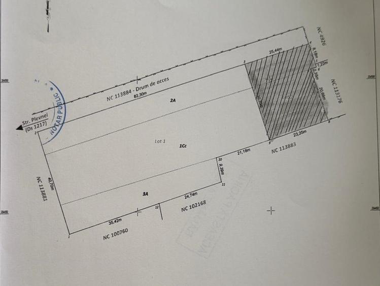 Teren Construcții intravilan de 869 mp, în Ghermănești