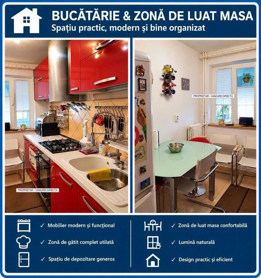 Apartament cu 2 camere semidecomandat în Abator