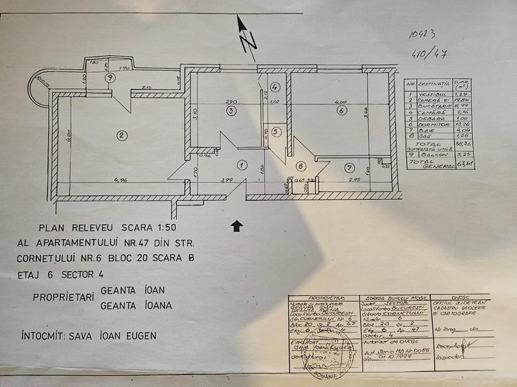 Apartament cu 2 camere decomandat în Eroii Revoluției