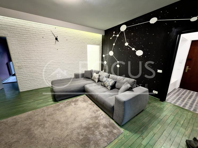 Apartament cu 2 camere semidecomandat, mobilat în Dorobanți
