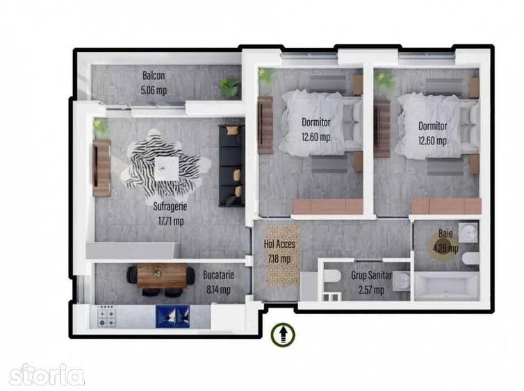 Apartment 3 Camere | Militari Residence | Strada Tineretului - 1