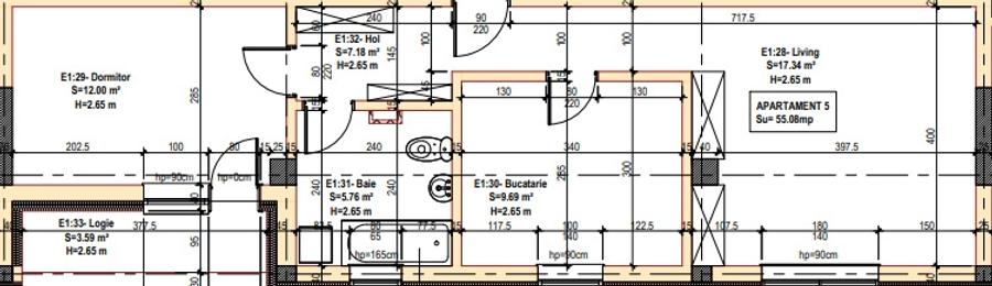 Apartament cu 2 camere decomandat în Bragadiru