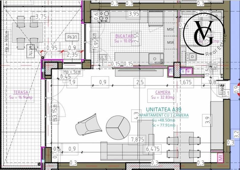 Studio spatios | Complex rezidential | Blue Bike EDEN - 1