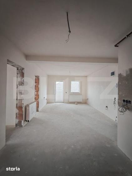 Apartament 3 camere, 58 mp, semifinisat, zona centrala - 1