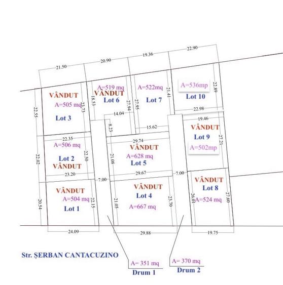 Teren Construcții intravilan de 522 mp, în Snagov