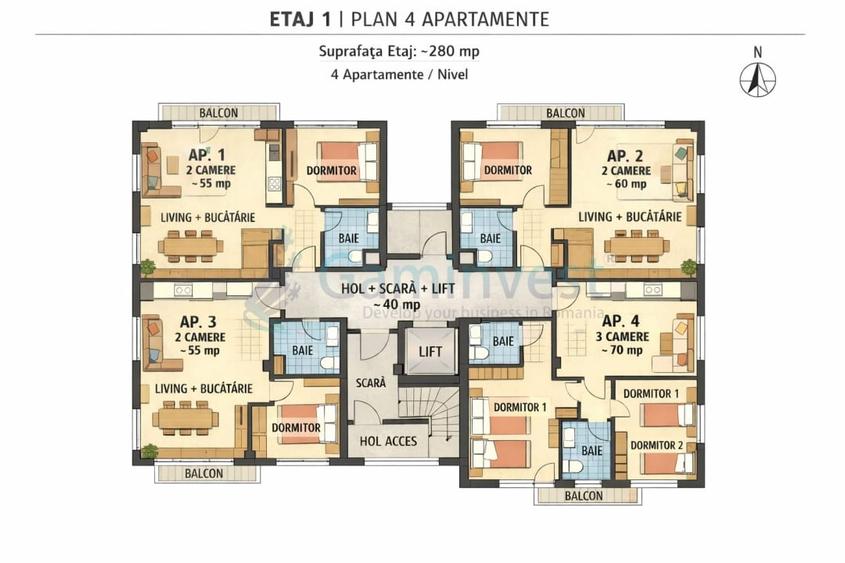 Teren Construcții intravilan de 583 mp, în Centru Civic