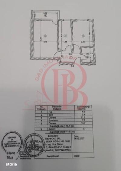Apartament Finalizat 2 camere Mutare ImediataTh. Pallady - 13