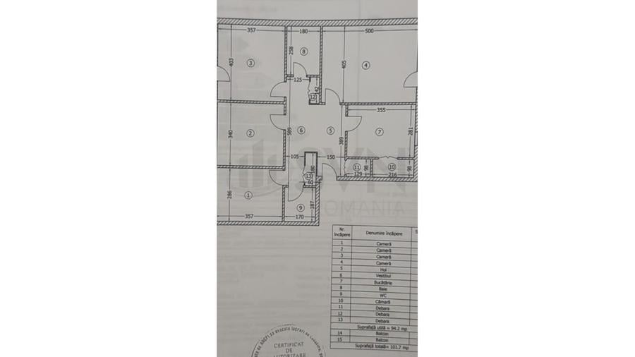 Apartament cu 4 camere decomandat, mobilat în P-ța Alba Iulia