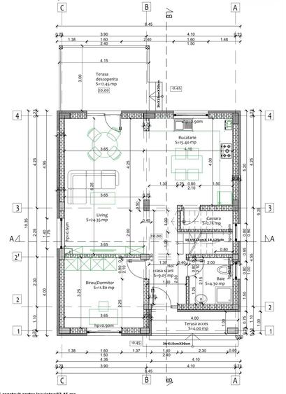 Casă cu 5 camere cu Teren 482 Mp în Central