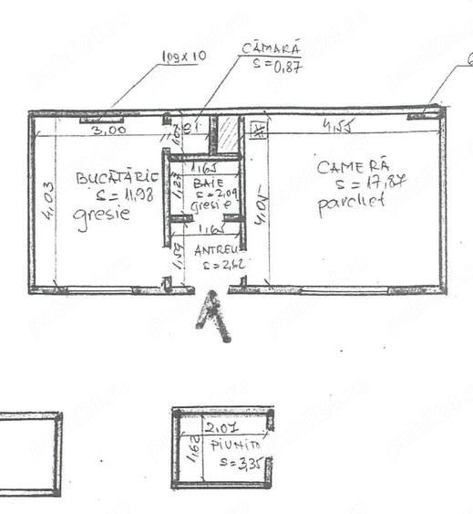 Apartament cu 2 camere decomandat în Central