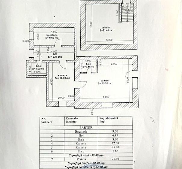 Apartament cu 2 camere, mobilat în Central