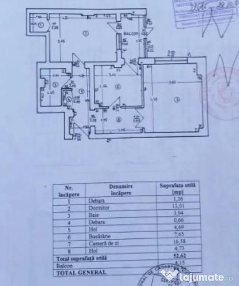 Apartament, 2 camere decomandat, 56,77 mp, zona ultracentra - 5