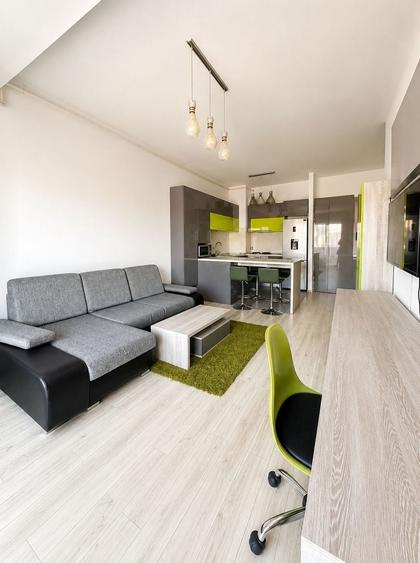 Apartament cu 2 camere semidecomandat, mobilat în Bună Ziua