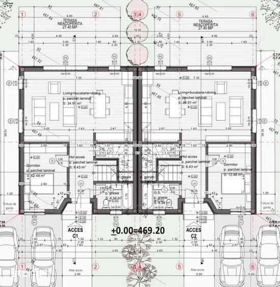 Casă cu 5 camere cu Teren 375 Mp în Chinteni