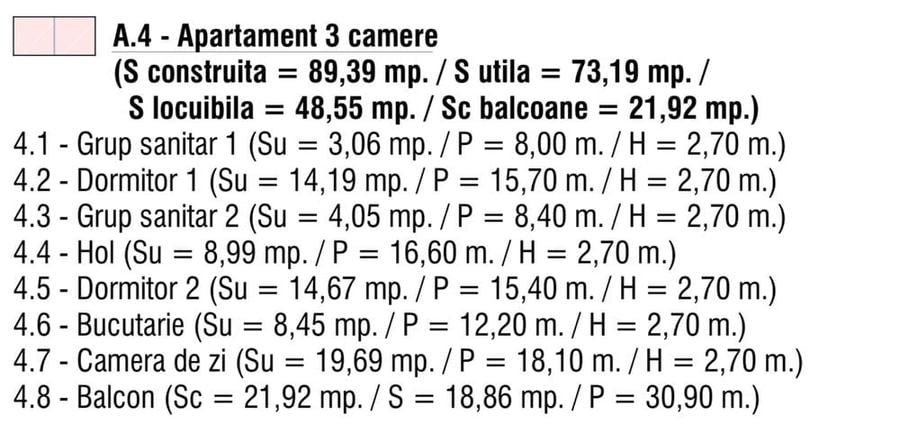 Apartament cu 3 camere decomandat în Central