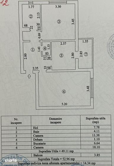 Apartament cu 2 camere decomandat în Tineretului