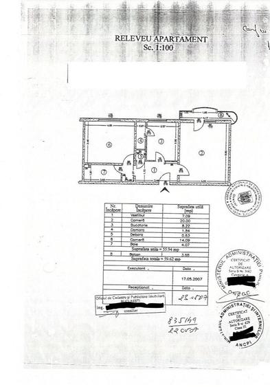 Apartament cu 2 camere decomandat în Rahova