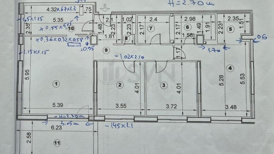Apartament cu 4 camere decomandat, mobilat în Pipera