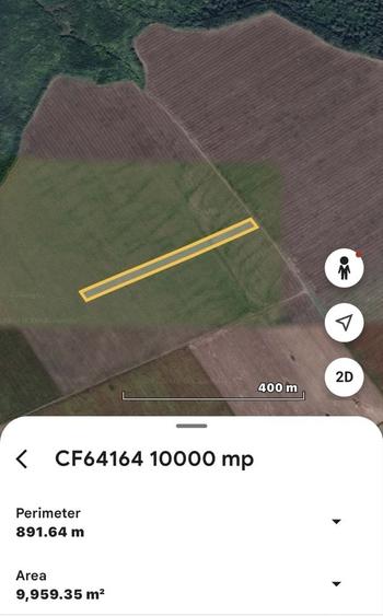Teren de 19500 mp, în Popricani