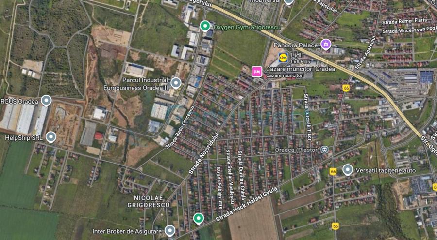 Teren Construcții intravilan de 549 mp, în Vest