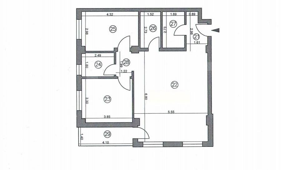 Apartament cu 3 camere decomandat în Exterior Vest