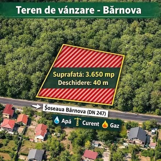 Teren de 3650 mp, în Central
