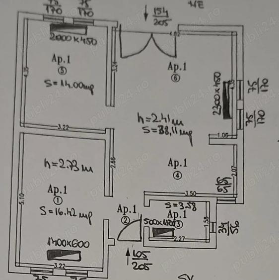Apartament cu 3 camere decomandat în Giroc
