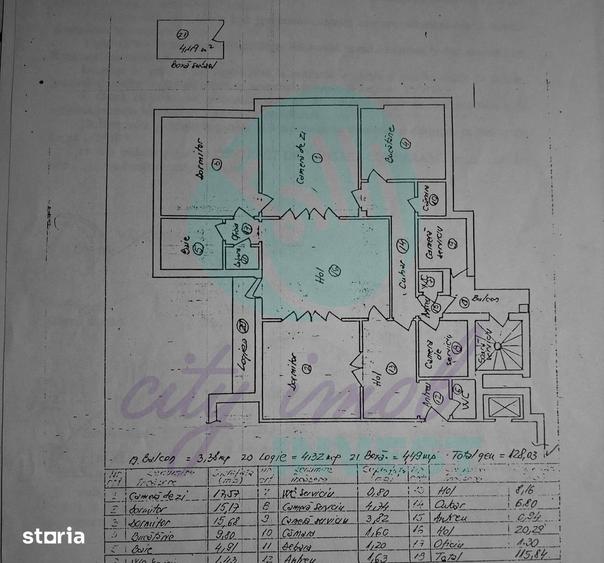 Apartament cu 4 camere în Unirii