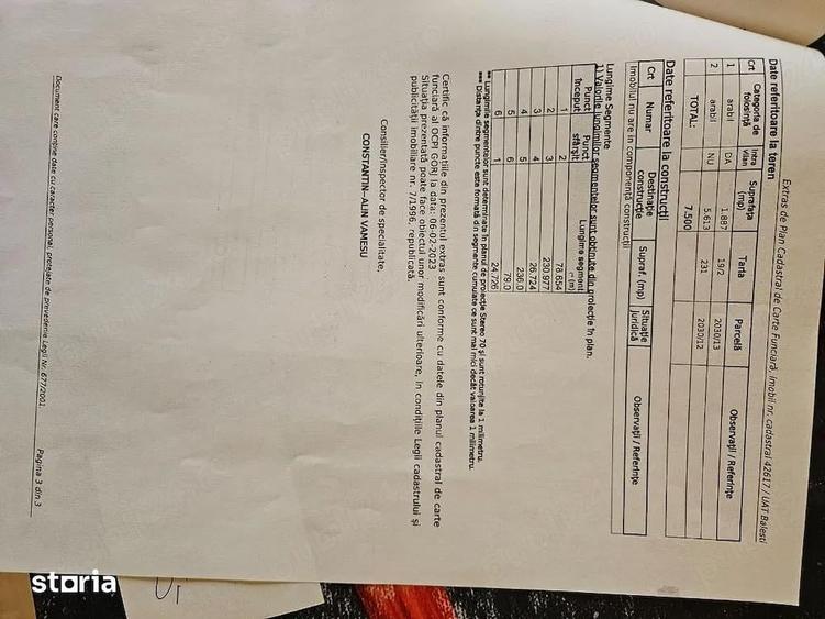 Teren de 7500 mp, în Tămășești