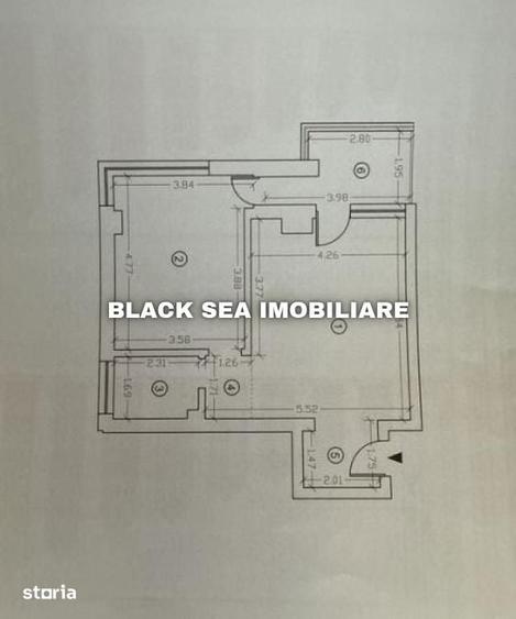 Apartament cu 2 camere semidecomandat în Nord