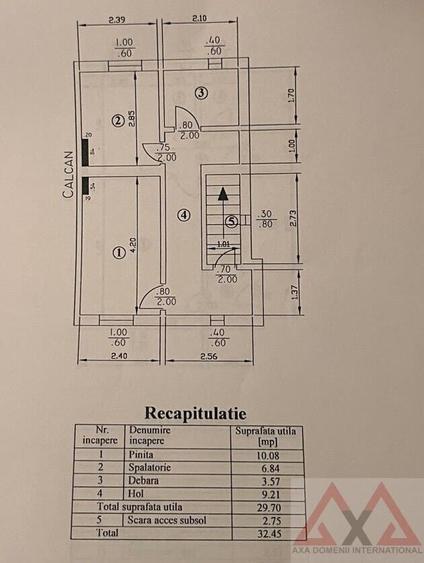 Duplex cu 3 camere cu Canalizare în Vatra Luminoasă