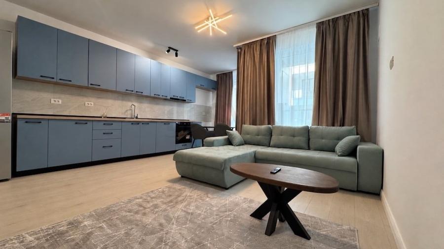 Apartament cu 2 camere semidecomandat, mobilat în Pipera