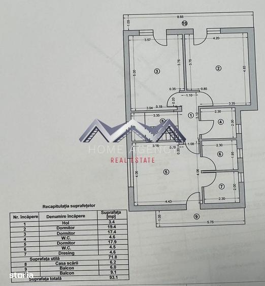 Casă cu 4 camere în Central