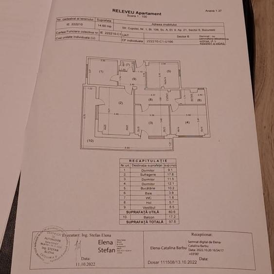 Apartament cu 4 camere decomandat în Lujerului