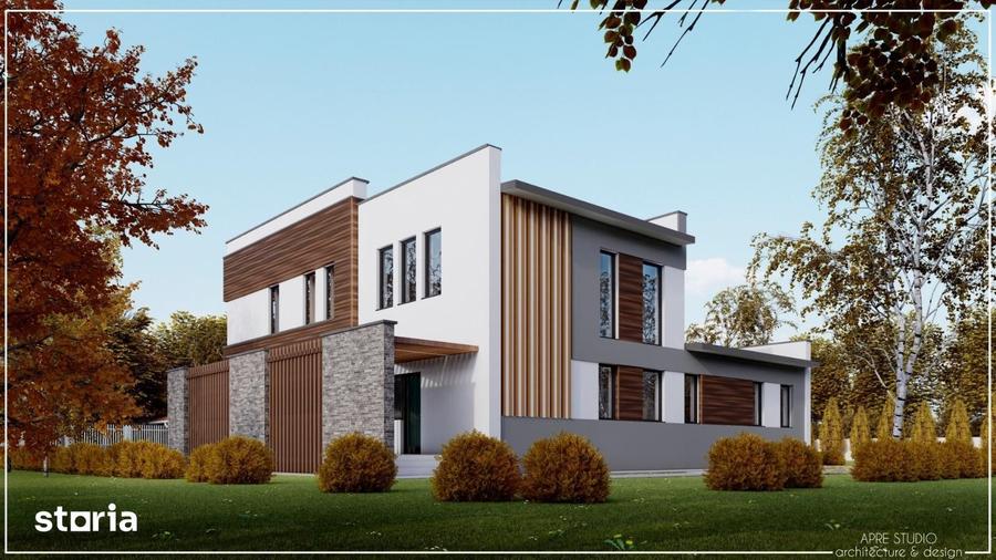 Casa individuala de lux cu 5 camere. Teren 700 mp. Comision 0 - 3
