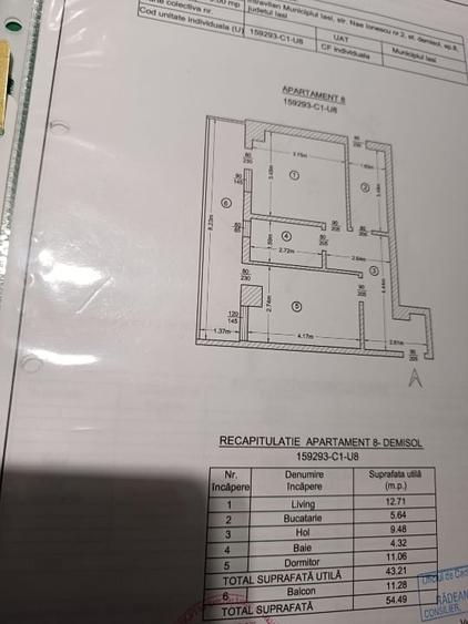 Apartament cu 2 camere decomandat, mobilat în Bucium