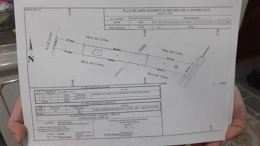 Casă cu 3 camere cu Teren 2800 Mp în Nord