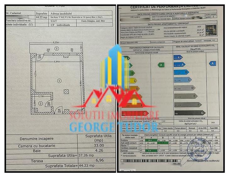 Garsonieră decomandată, mobilată în Chiajna