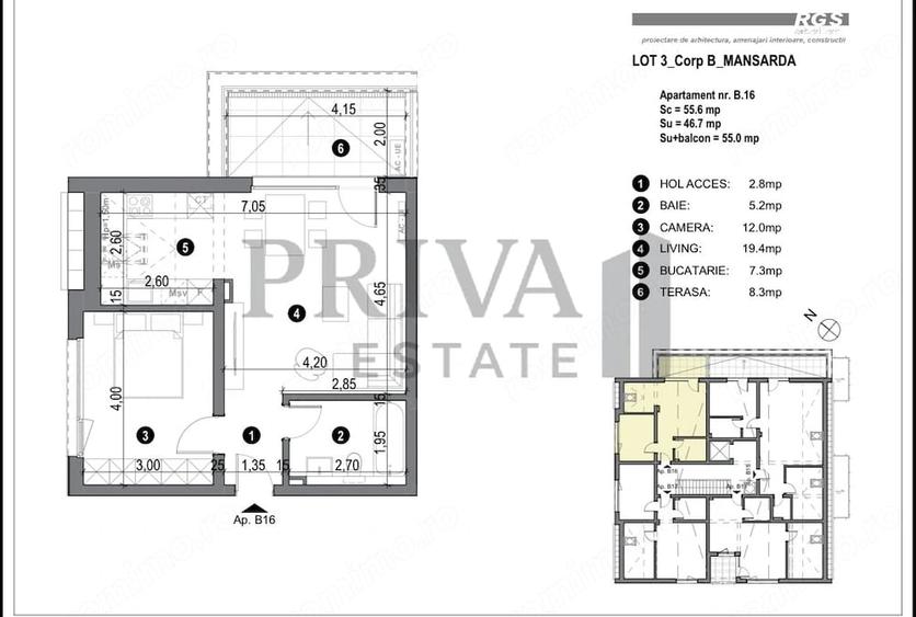 Apartament cu 2 camere decomandat în Freidorf