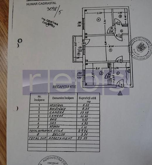 VÂNZARE 2 CAMERE | ZONA 1 DECEMBRIE 1918-TITAN | ETAJ 2 - 9