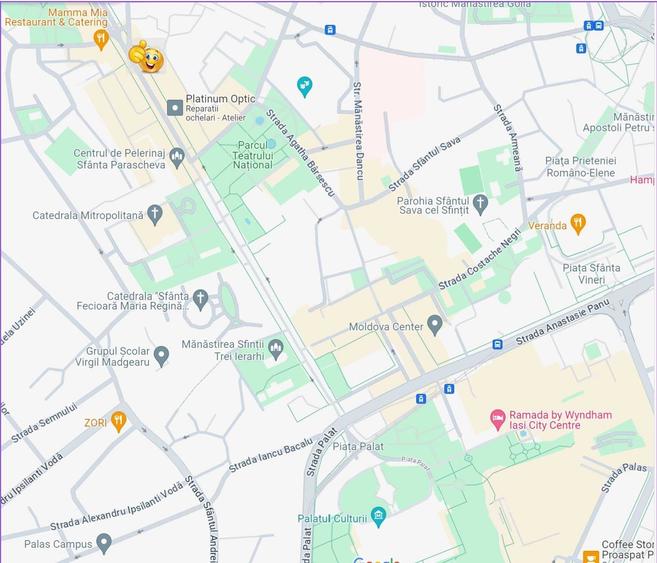 Apartament cu 3 camere decomandat în Central