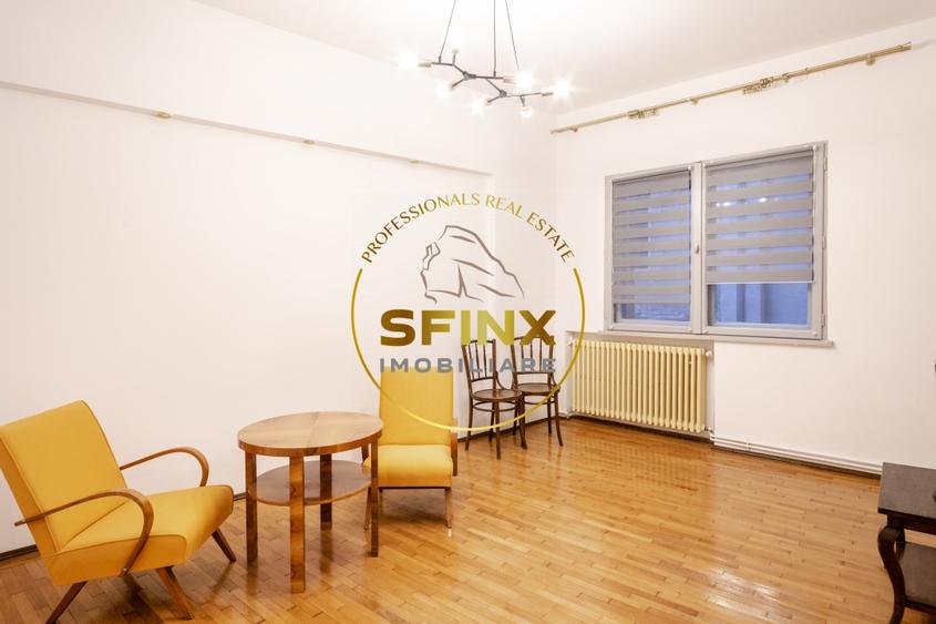 Apartament cu 4 camere circular, mobilat în Calea Victoriei