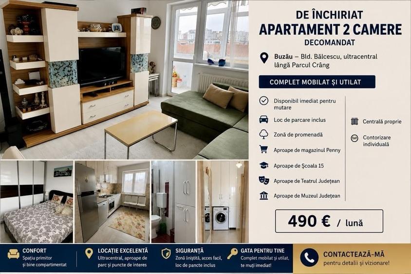 Apartament cu 2 camere decomandat în Crâng