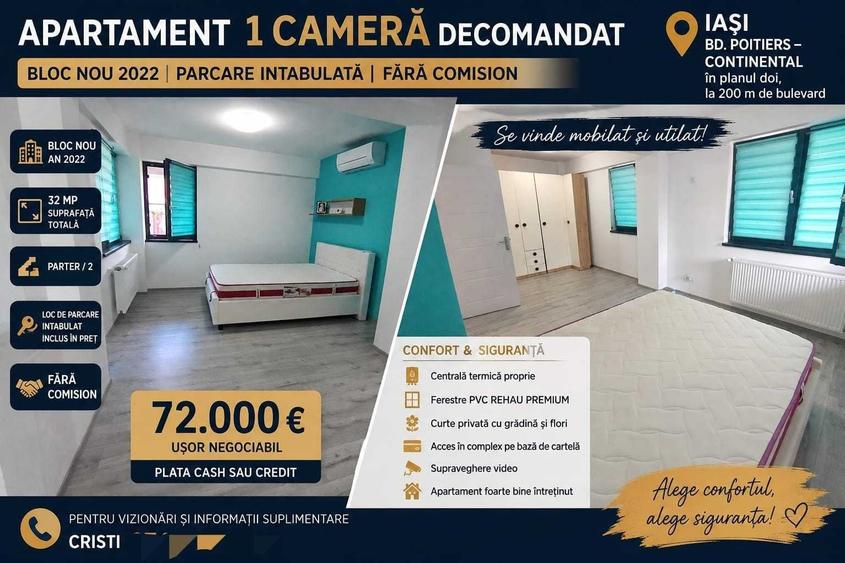 Garsonieră decomandată în Exterior Vest